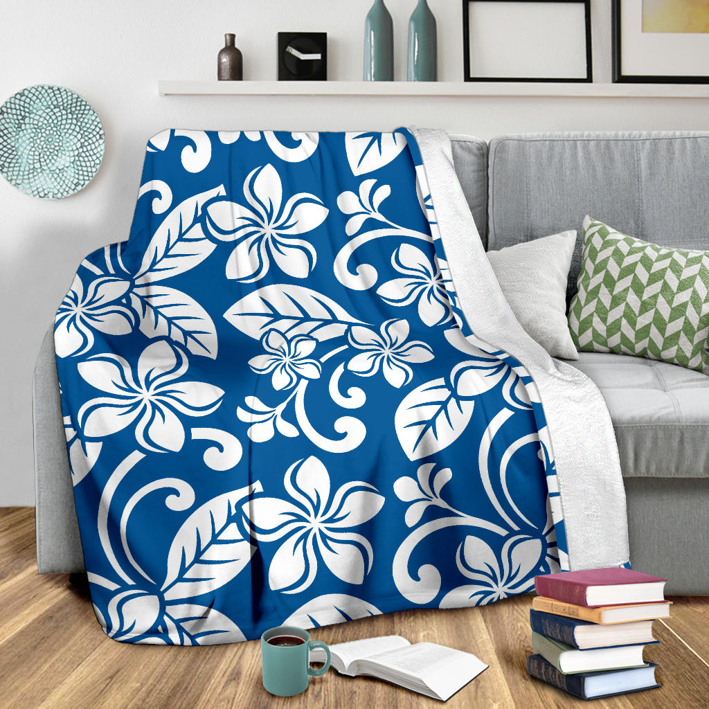 Plumeria Pattern Print Design PM013 Fleece Blanket