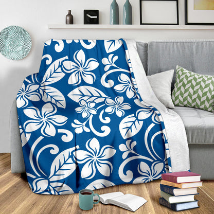 Plumeria Pattern Print Design PM013 Fleece Blanket