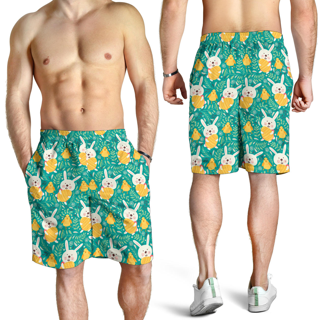 Easter Eggs Pattern Print Design RB02 Mens Shorts