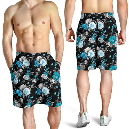 Rose Pattern Print Design A02 Mens Shorts