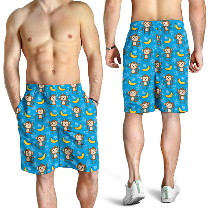 Monkey Pattern Print Design 05 Mens Shorts