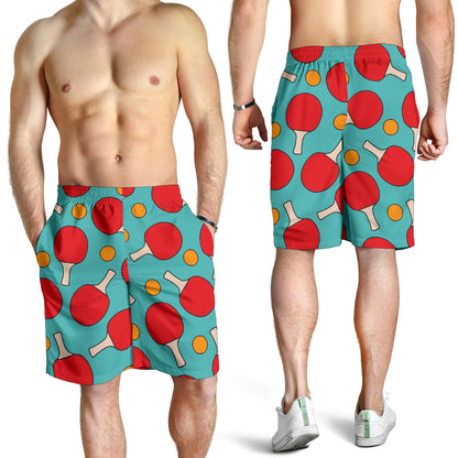Ping Pong Pattern Print Design A01 Mens Shorts