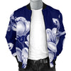 Cherry Blossom Pattern Print Design CB01 Men Bomber Jacket