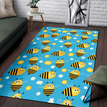 Bee Pattern Print Design BEE06 Area Rugs