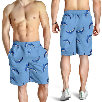 Dolphin Blue Print Mens Shorts