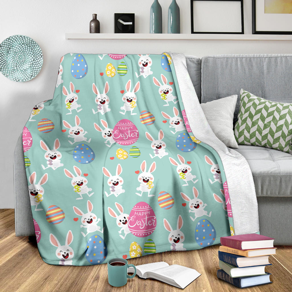 Easter Eggs Pattern Print Design RB014 Fleece Blanket
