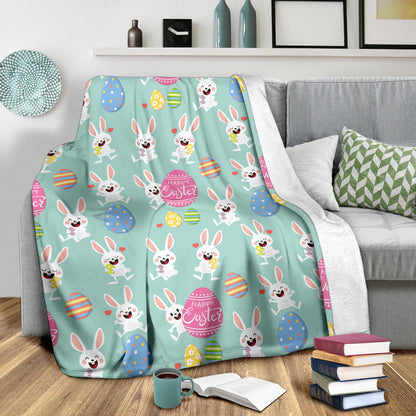 Easter Eggs Pattern Print Design RB014 Fleece Blanket