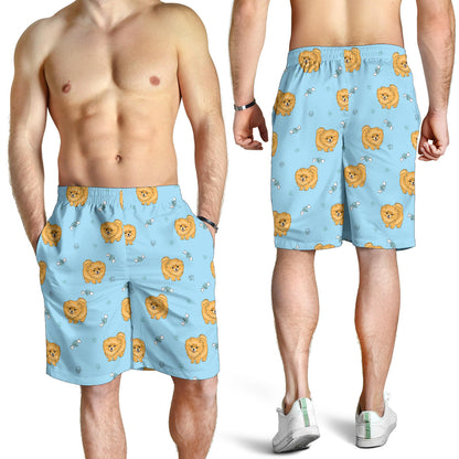 Pomeranians Pattern Print Design A03 Mens Shorts