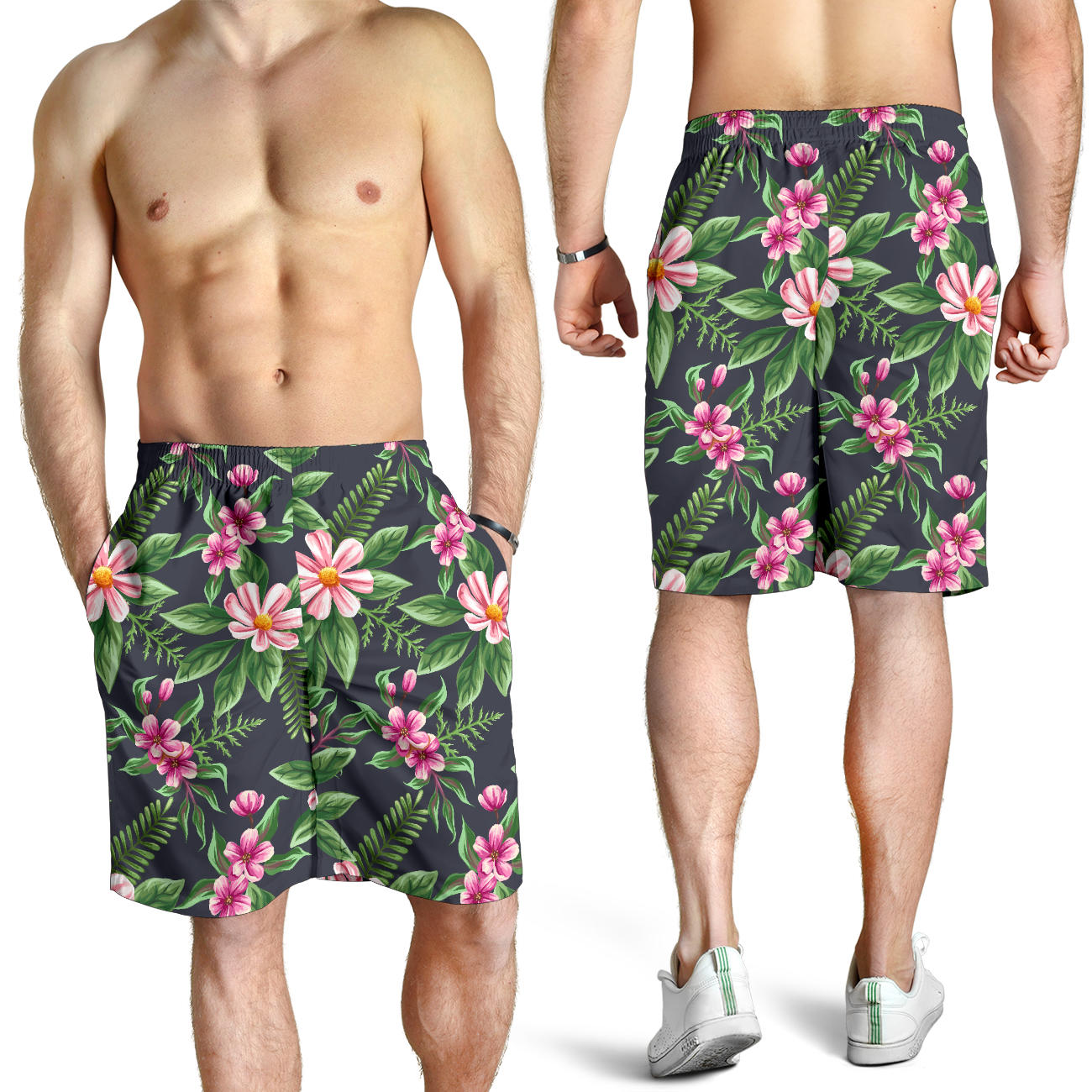 Summer Floral Pattern Print Design SF010 Mens Shorts