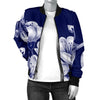 Cherry Blossom Pattern Print Design CB01 Women Bomber Jacket