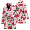 Cherry Pattern Print Design CH02 Women Bathrobe