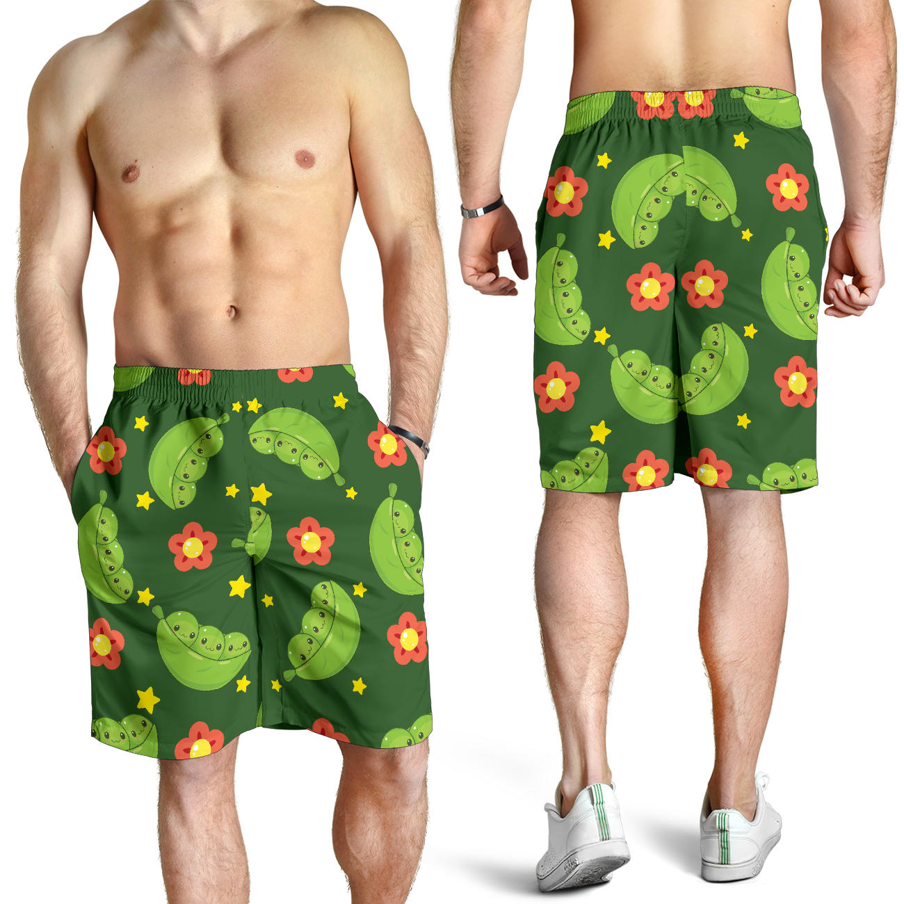 Peas Pattern Print Design A01 Mens Shorts