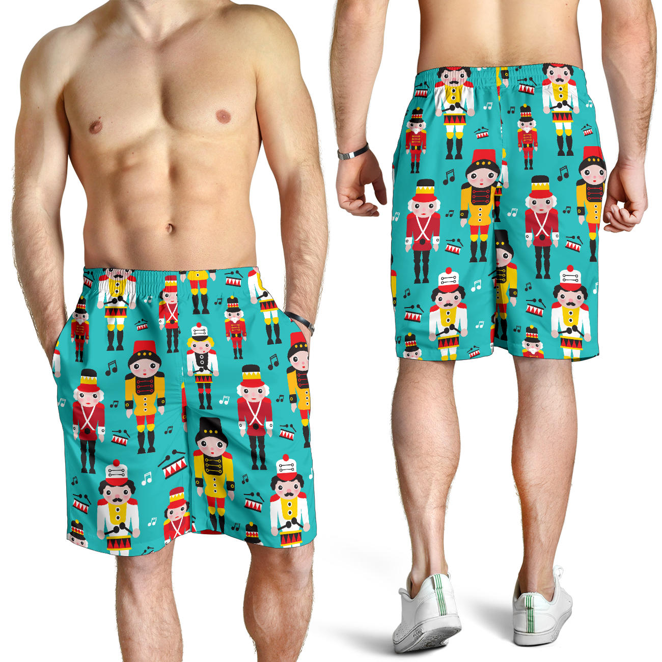 Nutcracker Pattern Print Design A03 Mens Shorts