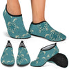 Sea Turtle Pattern Print Design T02 Aqua Water Shoes