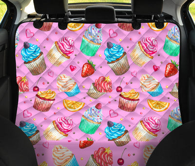 Cupcake Pattern Print Design CP05 Rear Dog  Seat Cover