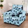 Sea Turtle Pattern Print Design T011 Armchair Slipcover