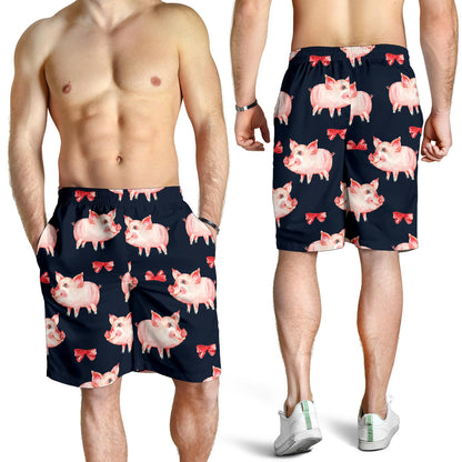 Pig Cute Pattern Print Design 02 Mens Shorts