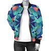 Kaleidoscope Pattern Print Design 03 Women's Bomber Jacket