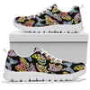 Butterfly Water Color Rainbow Sneakers White Bottom Shoes