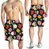 Hibiscus Pattern Print Design HB025 Mens Shorts