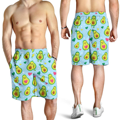Avocado Pattern Print Design AC09 Mens Shorts
