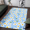 Daisy Pattern Print Design DS010 Area Rugs