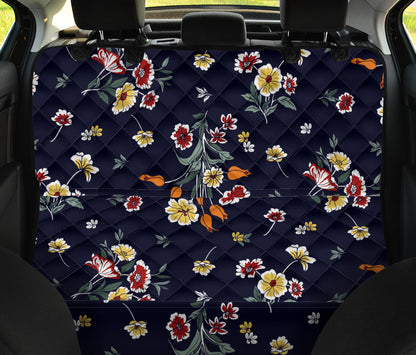 Summer Floral Pattern Print Design SF01 Rear Dog  Seat Cover