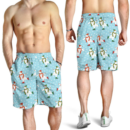Polar Bear Pattern Print Design PB07 Mens Shorts