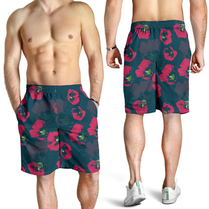 Morning Glory Pattern Print Design 01 Mens Shorts