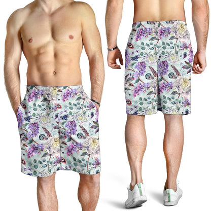 Lilac Pattern Print Design LI06 Mens Shorts
