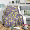 Daisy Pattern Print Design DS011 Fleece Blanket