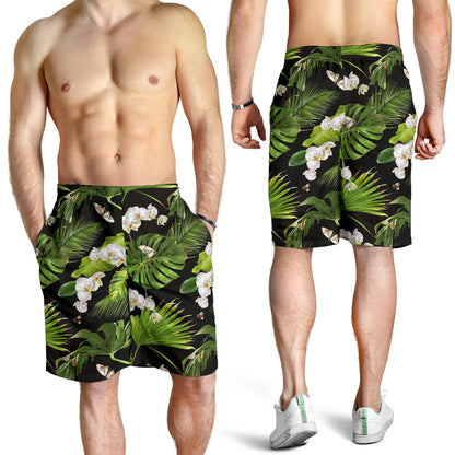 Tropical Flower Pattern Print Design TF026 Mens Shorts
