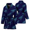 Sea Turtle Pattern Print Design T04 Women Bathrobe