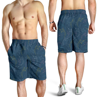 Swordfish Pattern Print Design 02 Mens Shorts