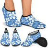 Hibiscus Pattern Print Design HB09 Aqua Water Shoes