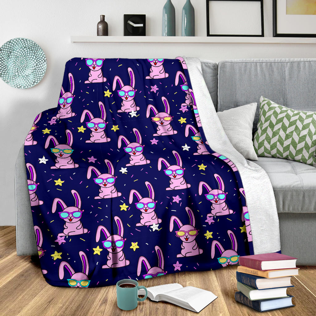 Rabbit Baby Pattern Print Design RB015 Fleece Blanket