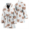 Bear Pattern Print Design BE02 Women Bathrobe