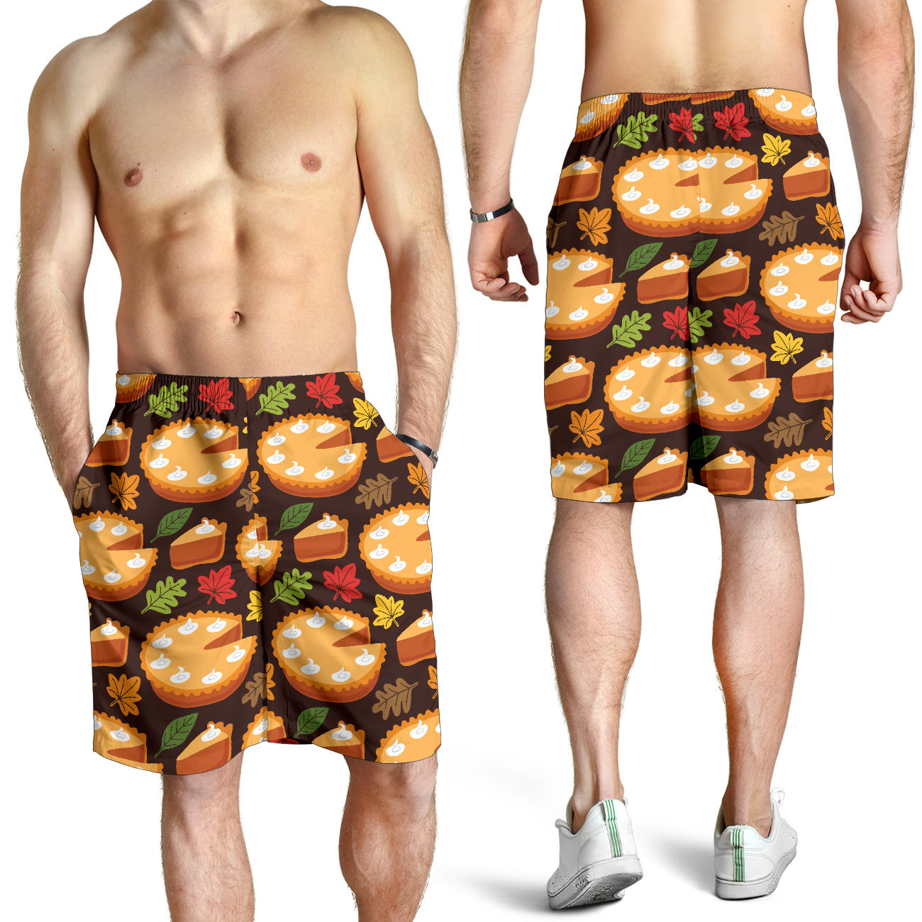 Pie Pattern Print Design A03 Mens Shorts