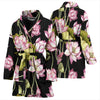 Water Lily Pattern Print Design WL06 Women Bathrobe