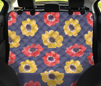 Anemone Pattern Print Design AM010 Rear Dog  Seat Cover