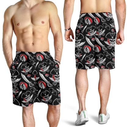 Pirate Pattern Print Design A05 Mens Shorts