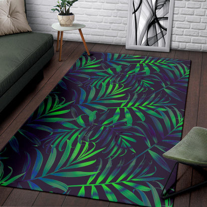 Palm Leaves Pattern Print Design PL01 Area Rugs
