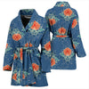 lotus Boho Pattern Print Design LO07 Women Bathrobe