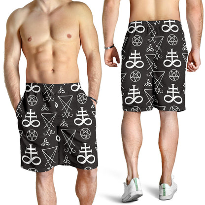 Pentagram Pattern Print Design A04 Mens Shorts