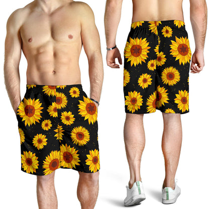 Sunflower Pattern Print Design SF09 Mens Shorts