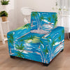 Palm Tree Beach Armchair Slipcover