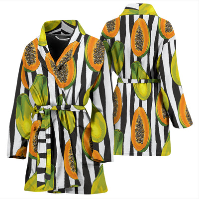 Papaya Pattern Print Design PP01 Women Bathrobe