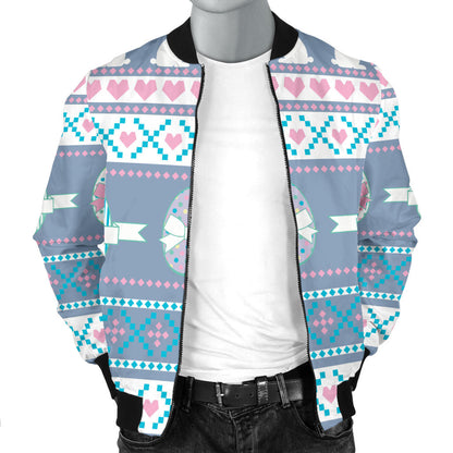 Easter Eggs Pattern Print Design RB013 Men Bomber Jacket