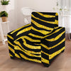 zebra Gold Armchair Slipcover