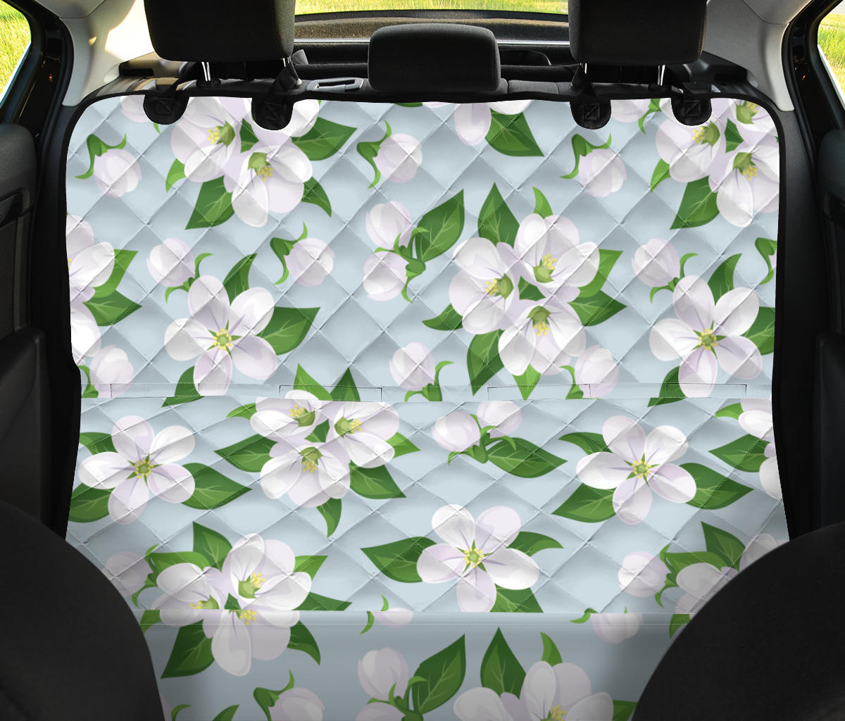 Apple Blossom Pattern Print Design AB04 Rear Dog  Seat Cover